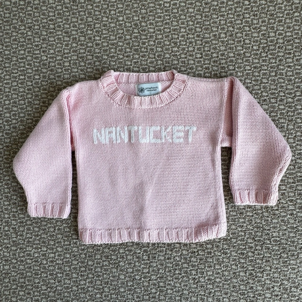 Nantucket Girls Pink Sweater